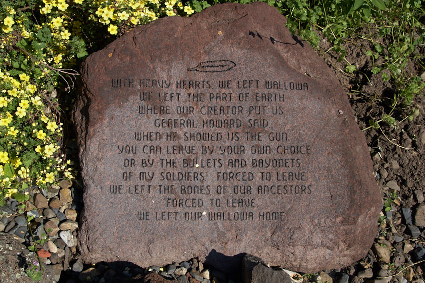 heavy hearts nez perce homeland sign