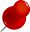 red pushpin map icon